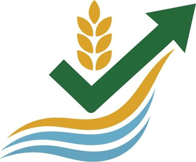 Стилизованный логотип компании Срочный Заём, онлайн займы фермерам, чистый современный дизайн.